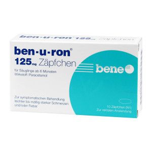 ben-u-ron 125 mg Zäpfchen für Kinder ab 6 Monaten 10 St - Fieber
