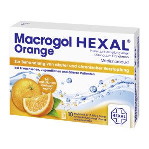 Macrogol HEXAL Orange - Pulver bei Verstopfungen