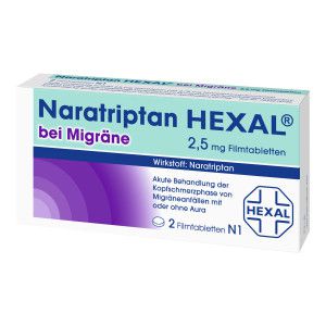 Naratriptan Hexal bei Migräne 2,5 mg