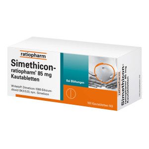 Simethicon ratiopharm 85 mg Kautabletten