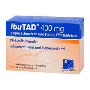 Ibutad 400 mg gegen Schmerzen und Fieber