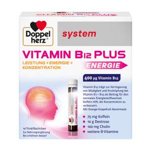 DOPPELHERZ Vitamin B12 Plus system Trinkampullen