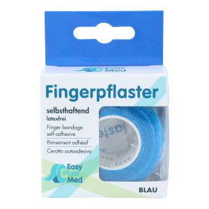 EasyPlast Med Fingerpflaster 2,5 cm x 5 m blau