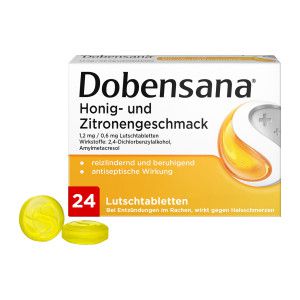 Dobensana Honig & Zitrone Lutschtabletten bei Halsschmerzen