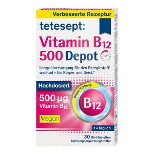 Tetesept Vitamin B12 500 Depot-Filmtabletten