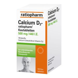 Calcium D3 Ratiopharm Kautabletten