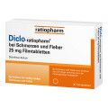 Diclo-ratiopharm bei Schmerzen und Fieber 25 mg FTA