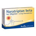 Naratriptan beta bei Migräne 2,5 mg Filmtabletten