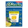 Ricola Menthol-Zitrone-Bonbons extra stark ohne Zucker