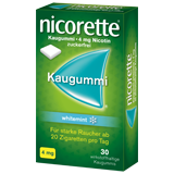 33% sparen auf Nicorette Kaugummi whitemint 4 mg Nikotin, 30 St!