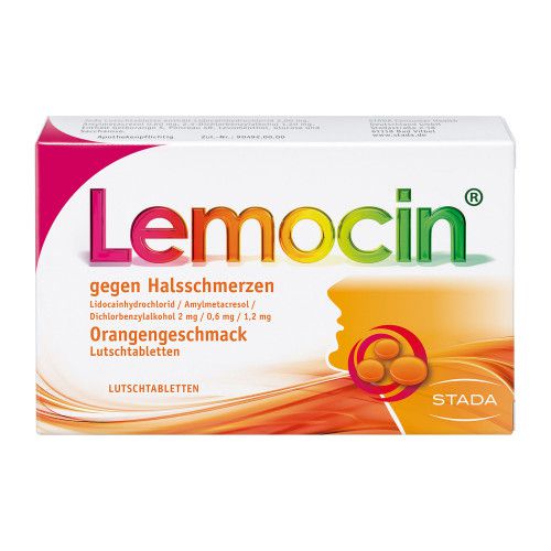 Lemocin gegen Halsschmerzen Orange