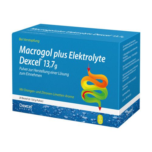 Macrogol plus Elektrolyte Dexcel 13,7 g Pulver