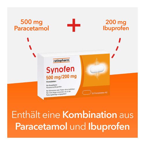 Synofen Filmtabletten mit Ibuprofen und Paracetamol